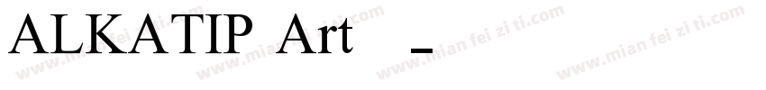 ALKATIP Art 语字体转换